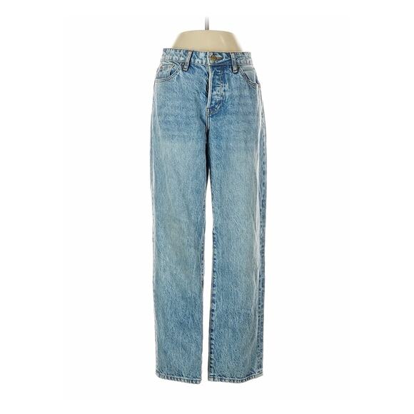 Nelle Atelier Blue Jeans High Rise Straight Boyfriend Jeans 25